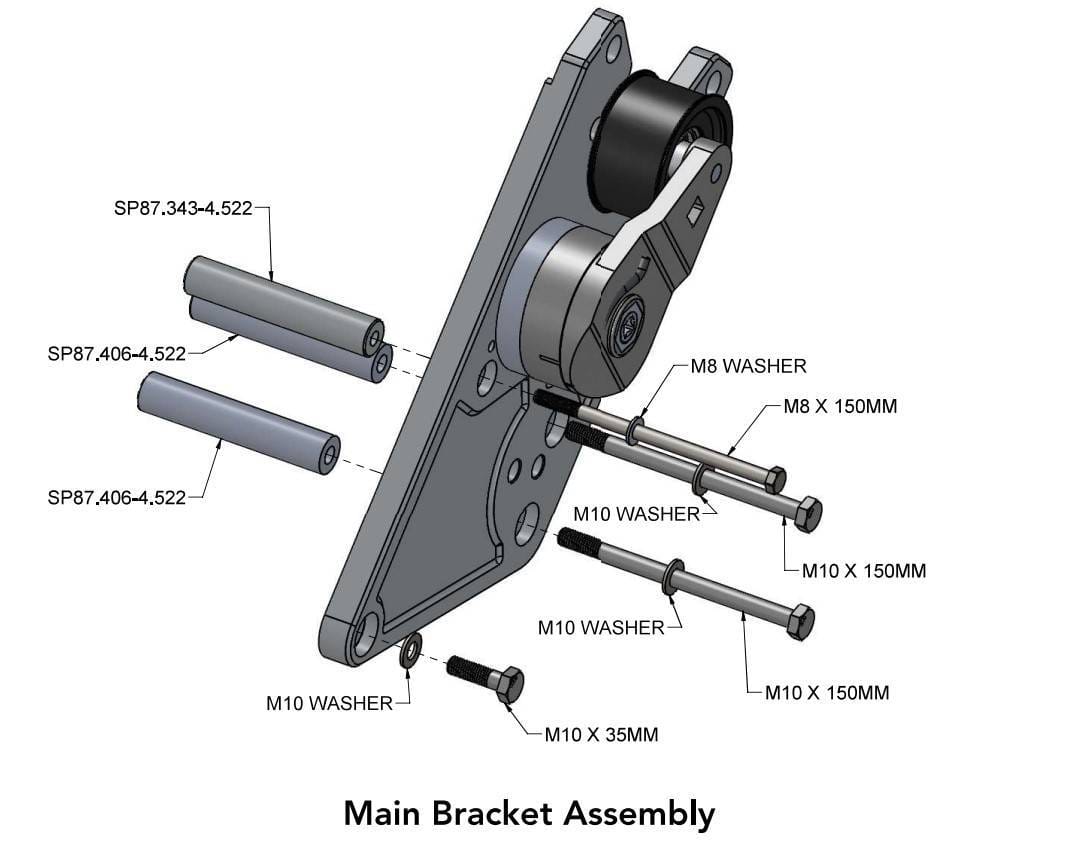 ProCharger 2016-19 Cadillac CTS-V Supercharger 10 Rib Mounting Bracket