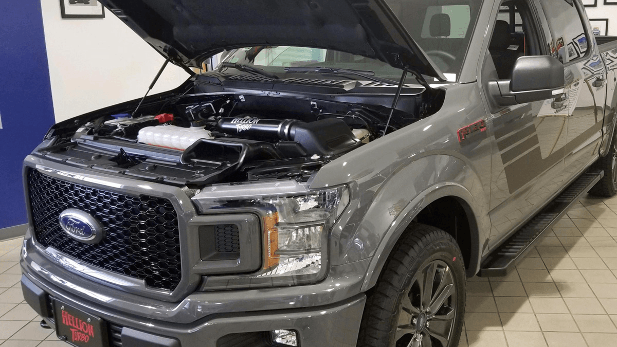 Ford F-150 5.0L 2015+ Hellion Twin Hellion 62mm Turbos Intercooled Race Kit thumbnail 2
