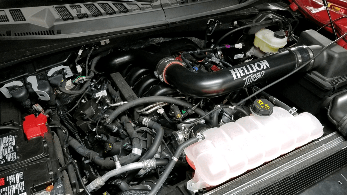 Ford F-150 5.0L 2015+ Hellion Twin Hellion 62mm Turbos Intercooled Race Kit