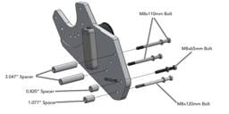 ProCharger 2015-23 Dodge Challenger & Charger Supercharger Mounting Bracket