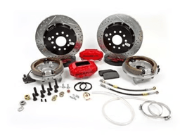 Baer 6 Piston Pro+ Rear Disc Brakes For Ford Torino 9" Bearing Rear End W/ Parking Brake - 14" Disc (Red Caliper)