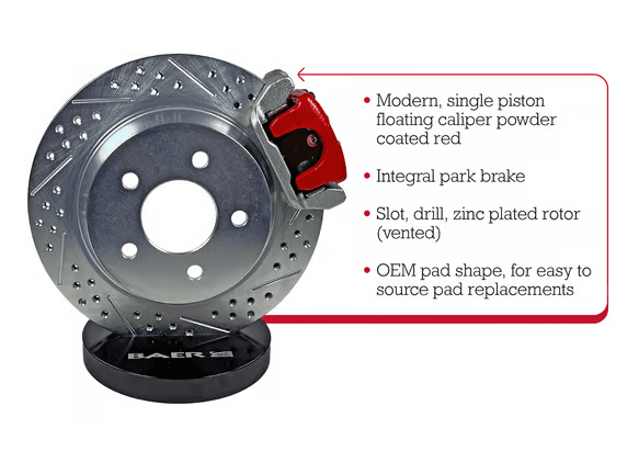 Baer 1978-1988 GM G-Body Single Piston Classic Rear Disc Brakes - 11.65" Disc thumbnail 2