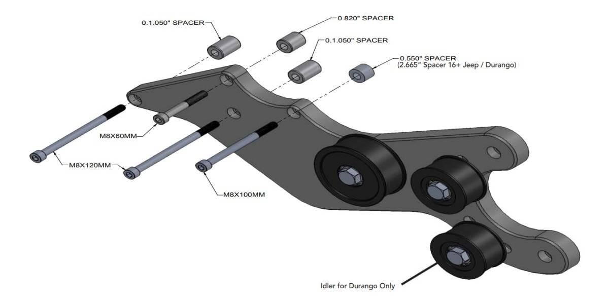 ProCharger 2018-21 Dodge Durango 6.4L Supercharger Mounting Bracket & Tensioner thumbnail 2