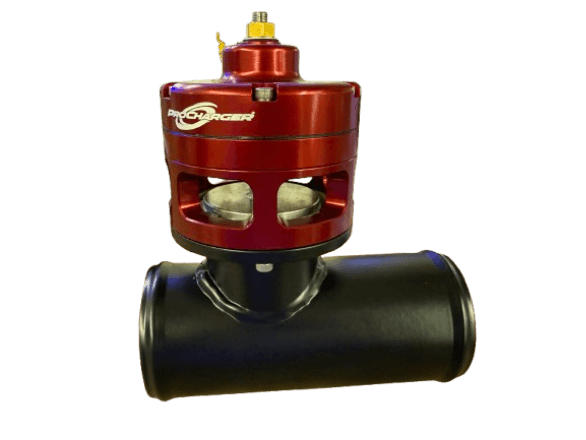 ProCharger 3" Straight Steel Air Tube W/ Red Open Race Valve - 7" Long thumbnail 2
