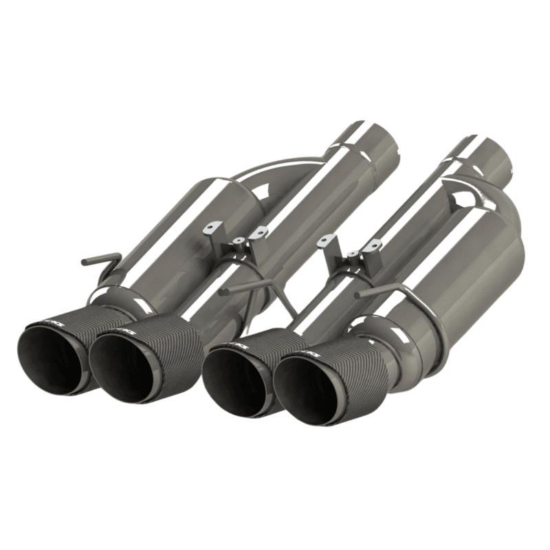 Kooks 06-13 Chevy Corvette C6 Z06/ZR1 Valved Track Axle-Back Exhaust w/ Carbon Fiber Quad Tips thumbnail 2