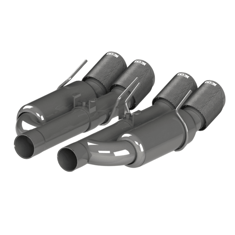 Kooks 06-13 Chevy Corvette C6 Z06/ZR1 Valved Track Axle-Back Exhaust w/ Carbon Fiber Quad Tips thumbnail 4