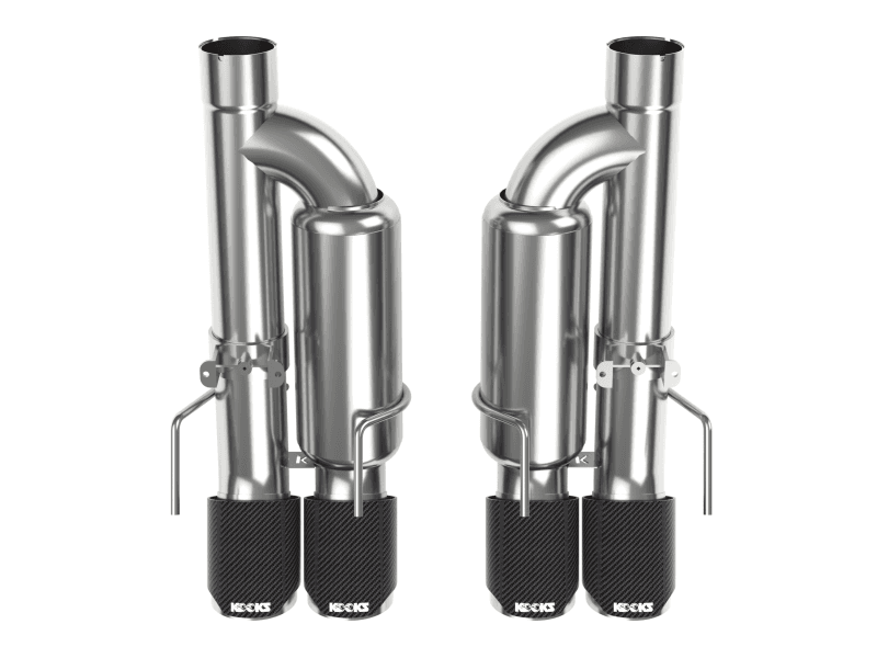 Kooks 06-13 Chevy Corvette C6 Z06/ZR1 Valved Track Axle-Back Exhaust w/ Carbon Fiber Quad Tips thumbnail 5