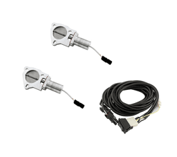 Texas Speed 3" Dual Exhaust Cut-Outs w/ Wiring Harness and Switch