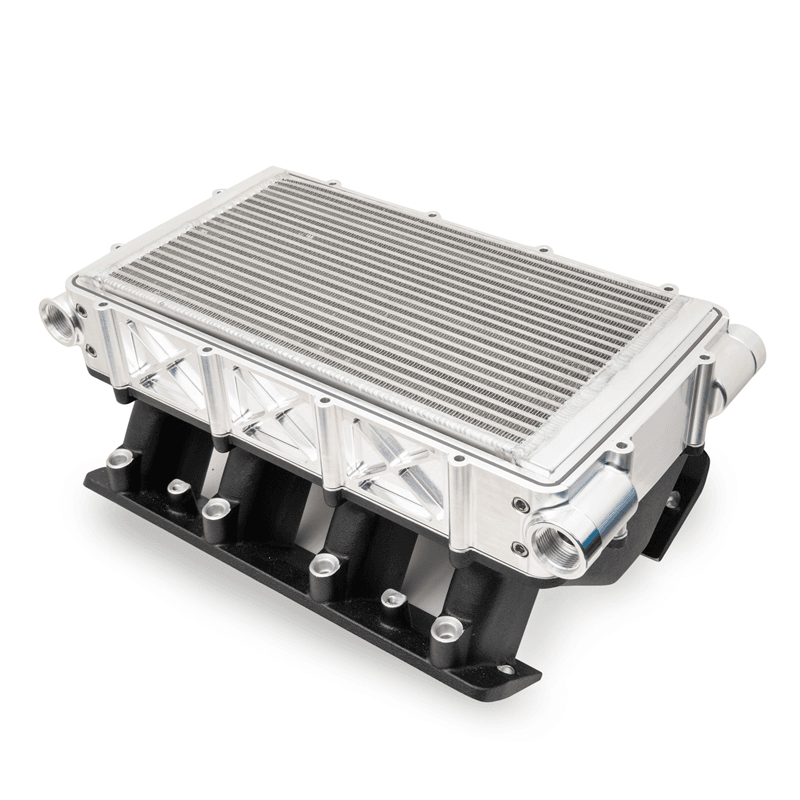 Texas Speed Titan SR-3 LS7 102mm Cast Short Runner Intake Manifold w/ Air to Water Intercooler - LS7 Port thumbnail 3