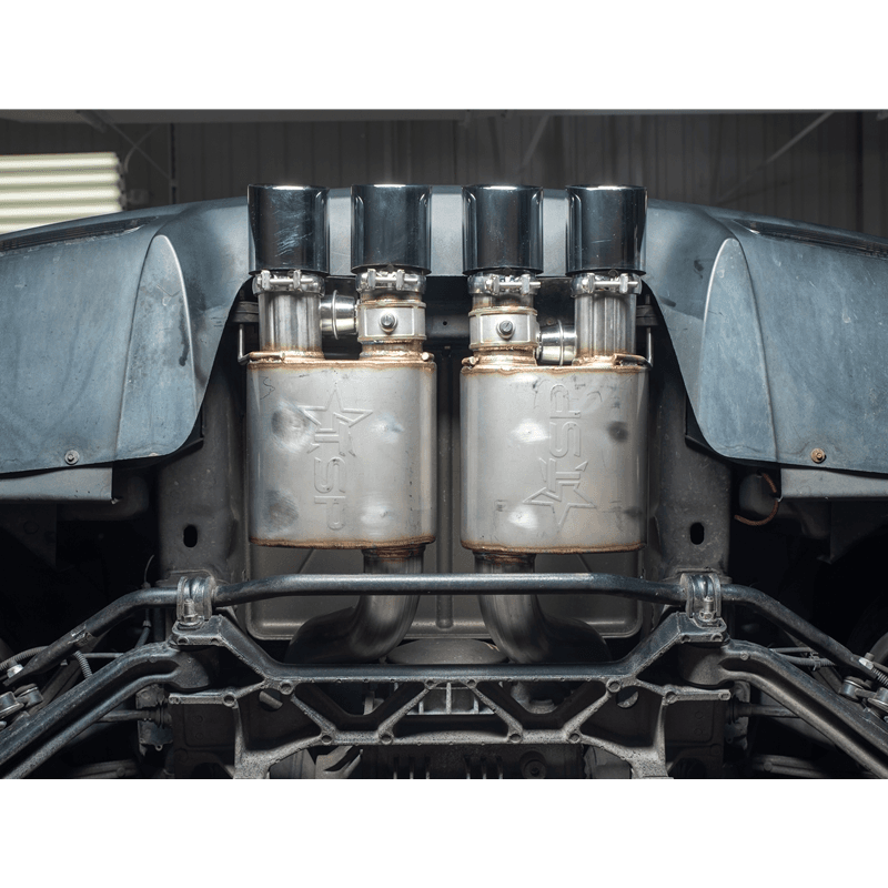 Texas Speed 2005-2013 C6 Corvette Valved Cat-back Exhaust W/ Polished Quad Tips thumbnail 3