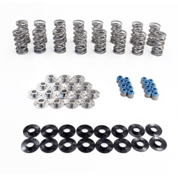 Texas Speed LS7 Polished Dual Valve Spring Kit w/ Titanium Retainers - .660 Lift