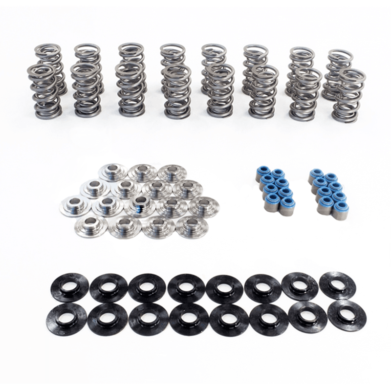 Texas Speed LS7 Polished Dual Valve Spring Kit w/ Titanium Retainers - .660 Lift