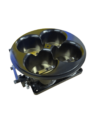 Accufab 4-Barrel 6500 Black Anodized Throttle Body