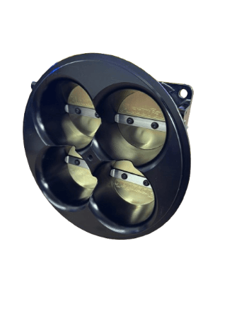Accufab 4-Barrel 6500 Black Anodized Throttle Body thumbnail 2