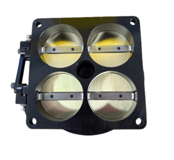 Accufab 4-Barrel 6500 Black Anodized Throttle Body thumbnail 4