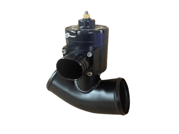 ProCharger 3.5" Curved Steel Air Tube W/ Black Enclosed Race Valve