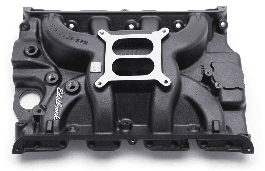 Edelbrock Performer RPM Ford FE 390 Dual Plane Intake Manifold W/ 4150 Flange - Black Finish thumbnail 2