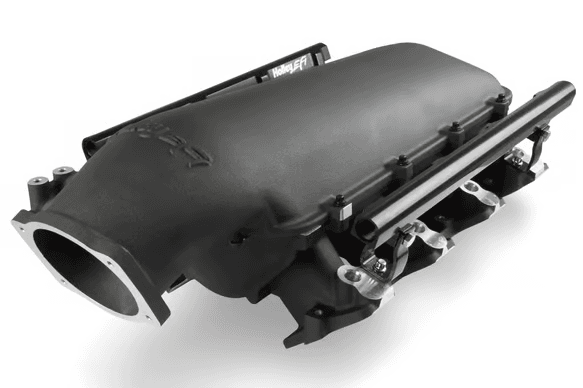 Holley Lo-Ram LS3 Intake Manifold w/ High Flow Fuel Rails - Black  thumbnail 2