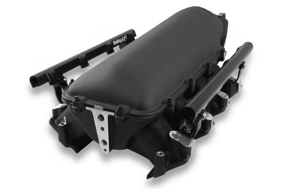 Holley Lo-Ram LS3 Intake Manifold w/ High Flow Fuel Rails - Black  thumbnail 3