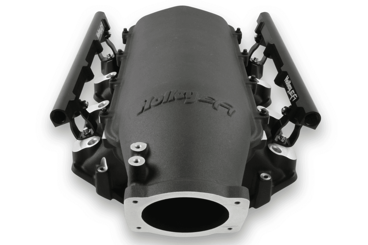 Holley Lo-Ram LS3 Intake Manifold w/ High Flow Fuel Rails - Black  thumbnail 5