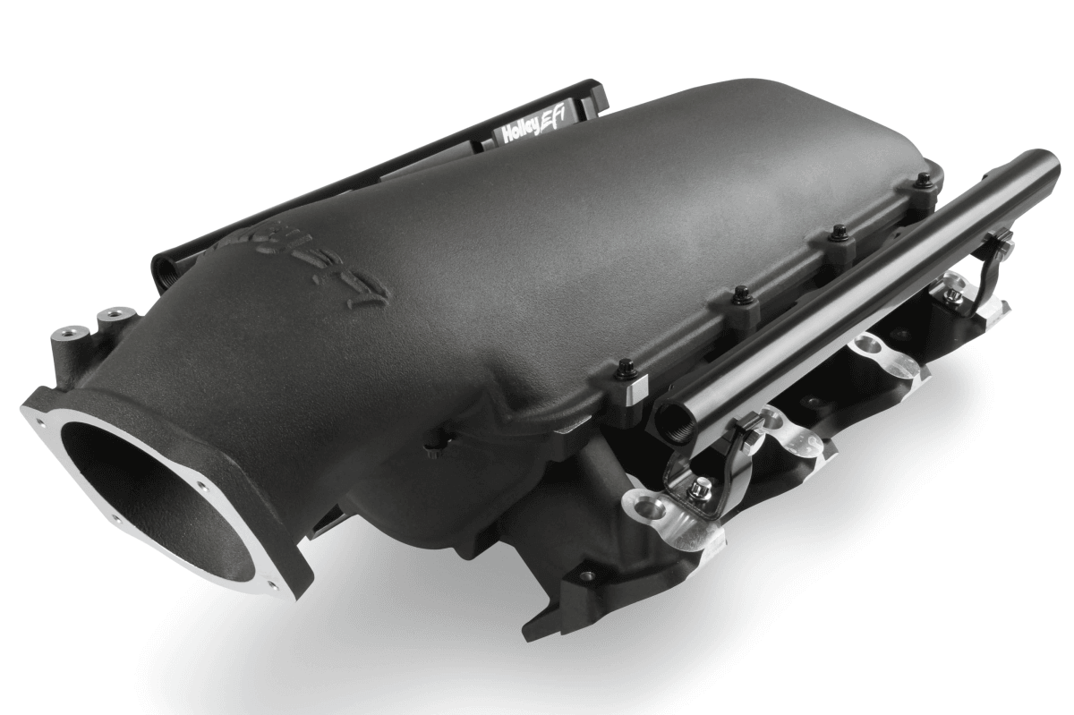 Holley Lo-Ram LS1/LS2/LS6 Intake Manifold w/ High Flow Fuel Rails - Black 