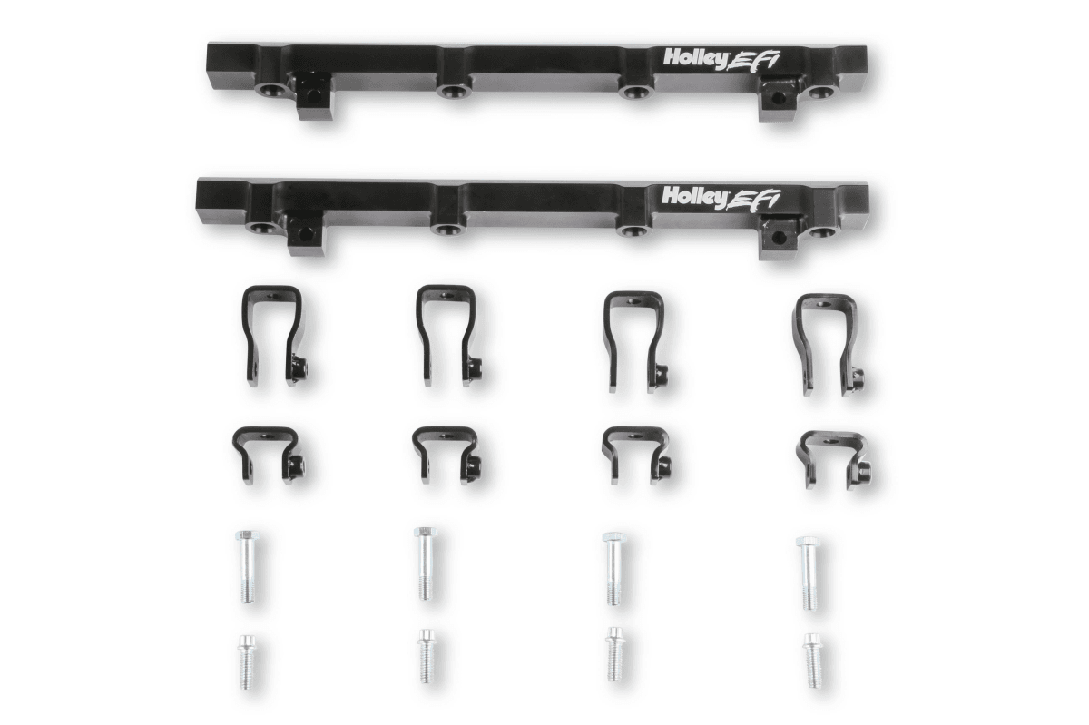 Holley Lo-Ram LS1/LS2/LS6 Intake Manifold w/ High Flow Fuel Rails - Black  thumbnail 6