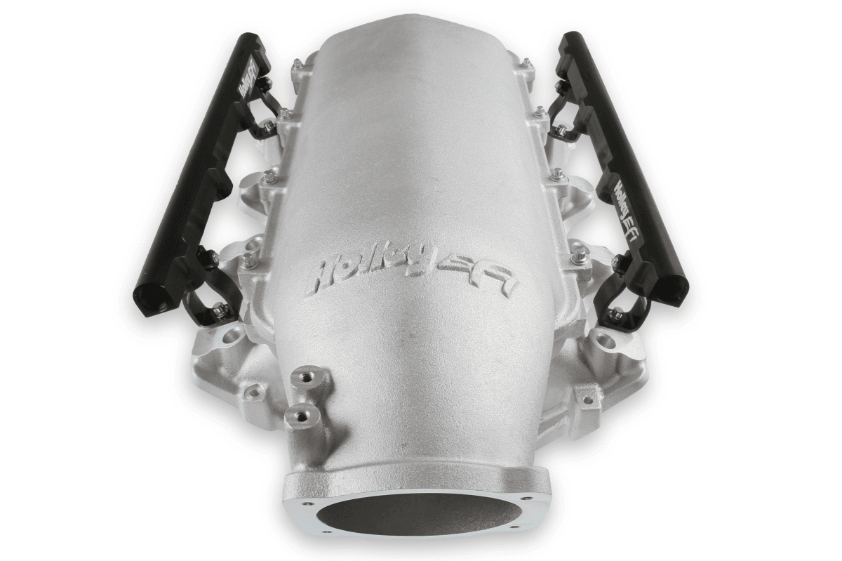 Holley Lo-Ram LS1/LS2/LS6 Intake Manifold w/ High Flow Fuel Rails - Natural  thumbnail 3