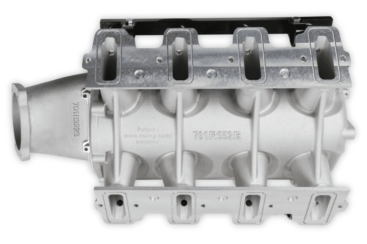 Holley Lo-Ram LS1/LS2/LS6 Intake Manifold w/ High Flow Fuel Rails - Natural  thumbnail 4