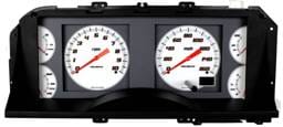 Classic Instruments 1987-1993 Ford Mustang Direct-Fit All-Electric Gauge Cluster - White