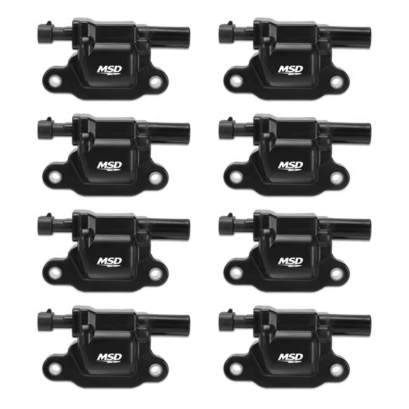 MSD LS Blaster Ignition Coil Kit For 2005-2016 GM LS2/LS3/LS4/LS7/LS9 Engines - Black