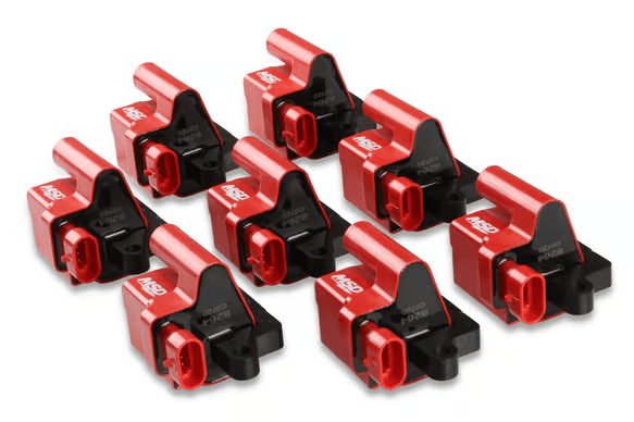 MSD LS Blaster Ignition Coil Kit For 1999-2009 GM Truck/SUV - Red thumbnail 2