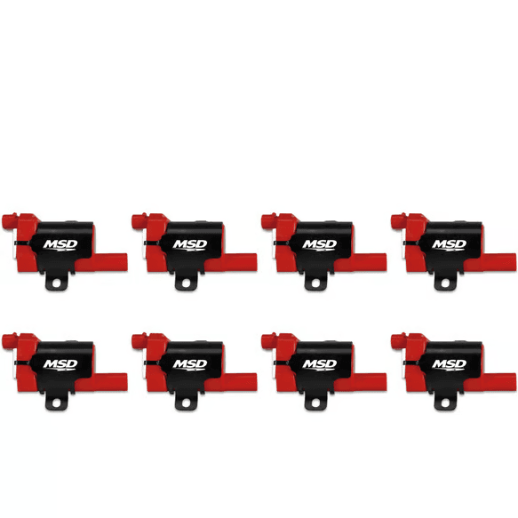 MSD LS Blaster Ignition Coil Kit For 1999-2007 GM Truck/SUV - Red