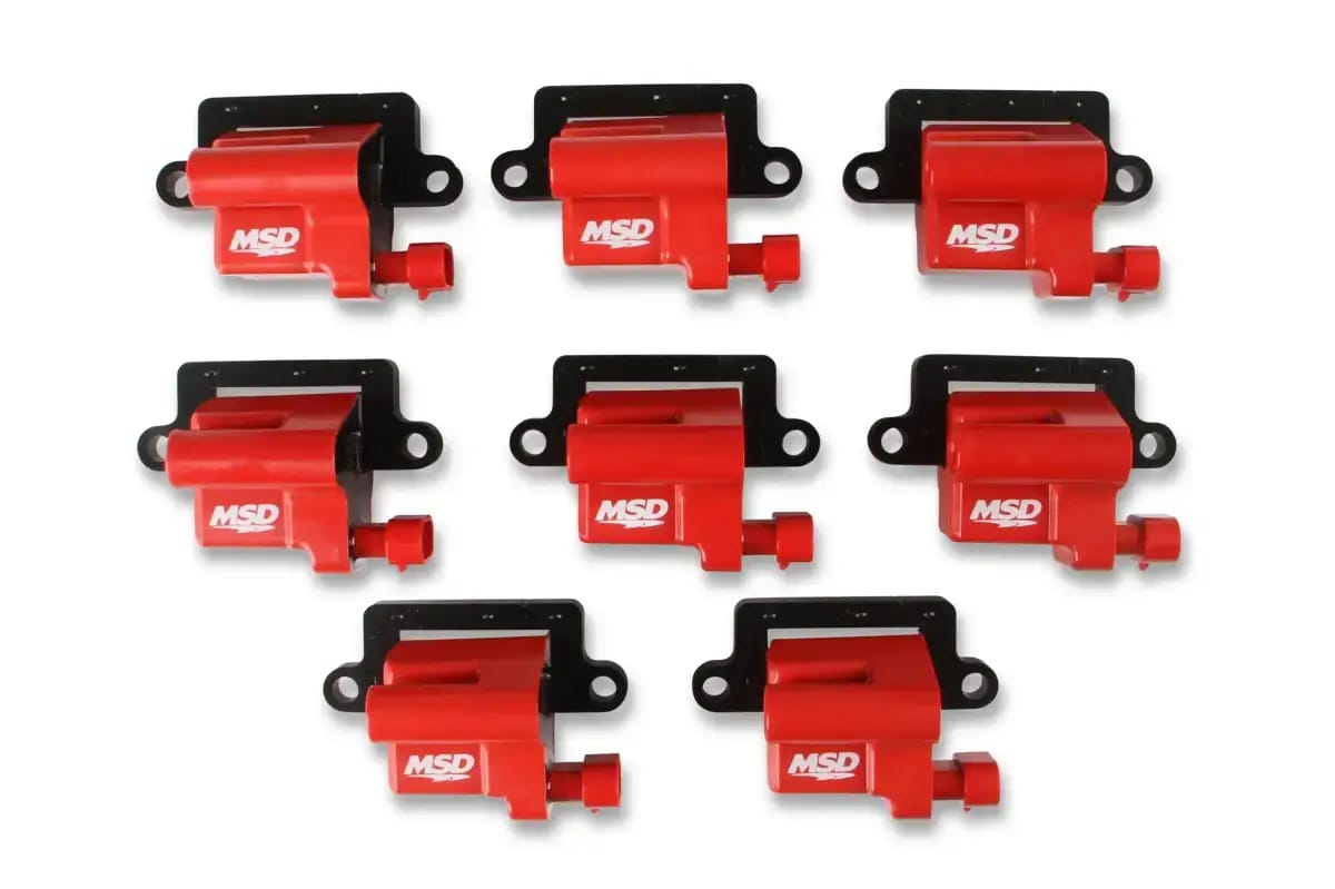 MSD Ignition Coil - GM LS Blaster Series - L-Series Truck Engine 1999-2007 - Red - 8-Pack thumbnail 3
