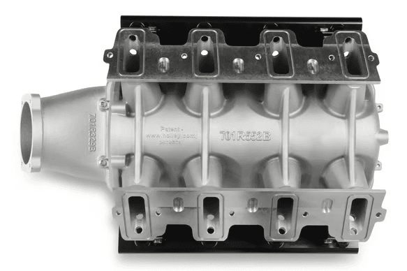 Holley Lo-Ram LS1/LS2/LS6 Intake Manifold w/ High Flow Fuel Rails - Natural (16 Injectors) thumbnail 5