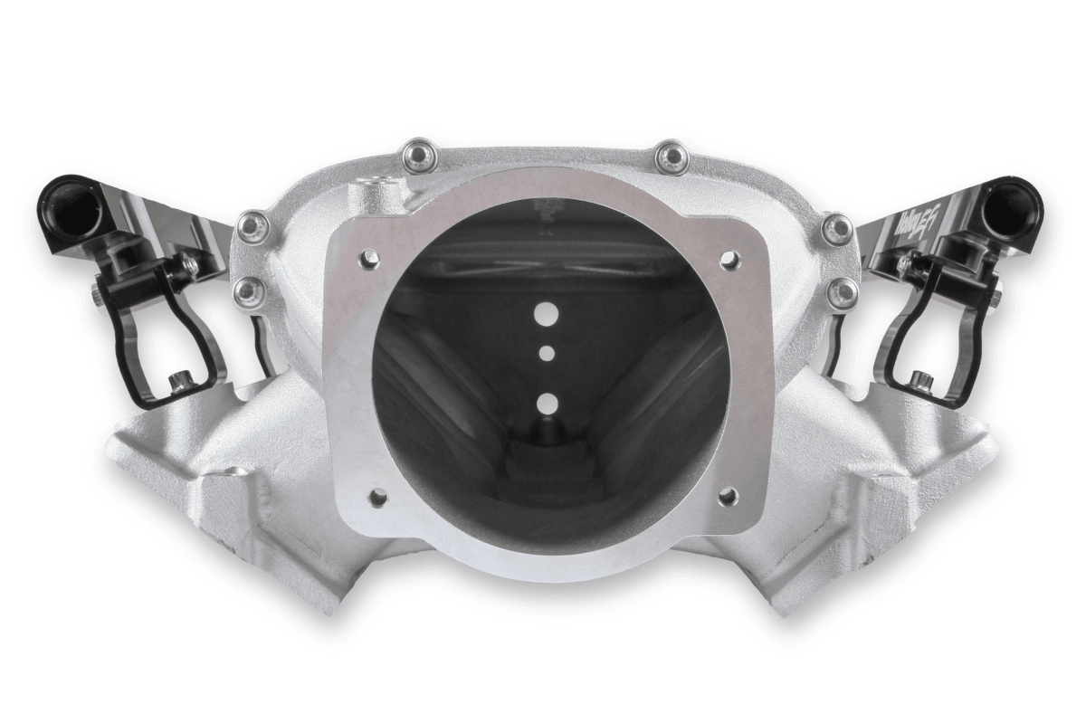 Holley Ultra Lo-Ram LS1/LS2/LS6 Intake Manifold w/ High Flow Fuel Rails - Natural thumbnail 4