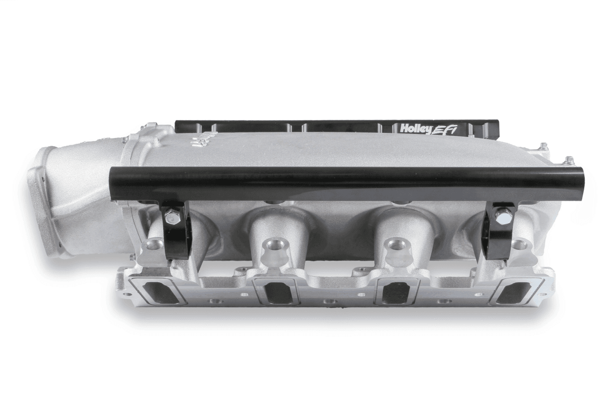 Holley Ultra Lo-Ram LS1/LS2/LS6 Intake Manifold w/ High Flow Fuel Rails - Natural thumbnail 6