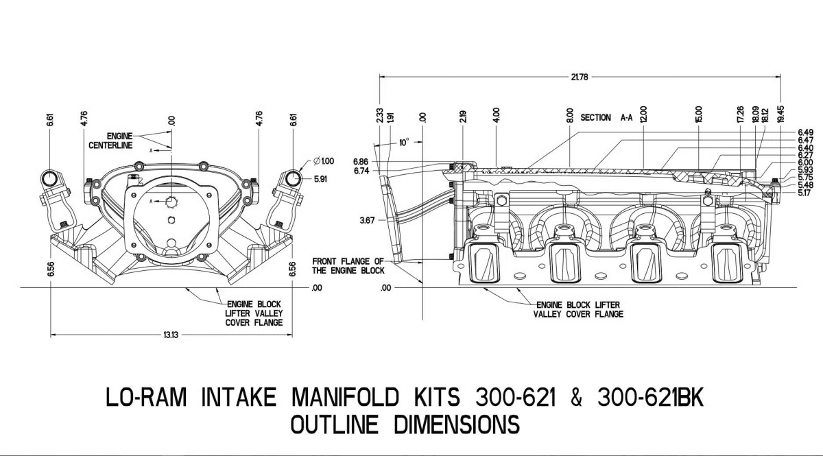 Holley Ultra Lo-Ram LS1/LS2/LS6 Intake Manifold w/ High Flow Fuel Rails - Natural thumbnail 12