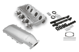 Holley Lo-Ram LS3 Intake Manifold w/ High Flow Fuel Rails - Satin (16-Injectors)