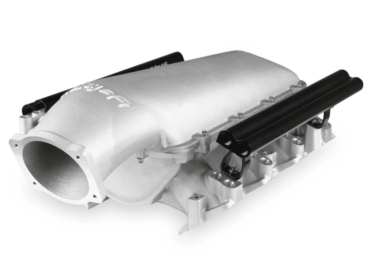 Holley Lo-Ram LS3 Intake Manifold w/ High Flow Fuel Rails - Satin (16-Injectors) thumbnail 2