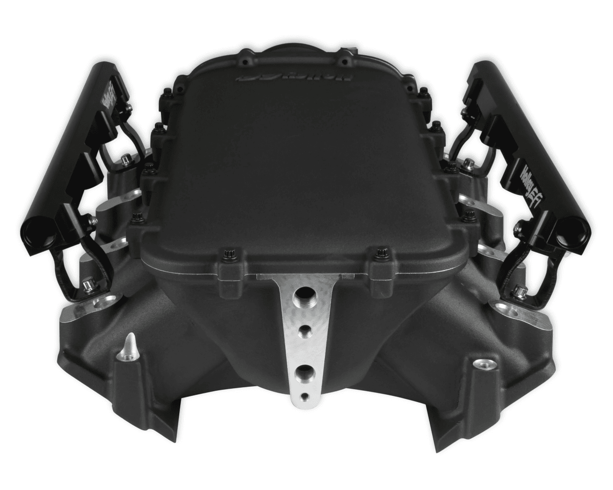 Holley Ultra Lo-Ram LS3/L92 Intake Manifold w/ High Flow Fuel Rails - Black thumbnail 5