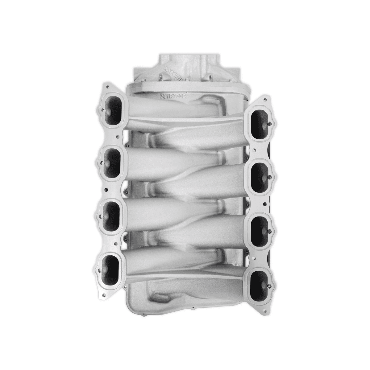 Holley Ultra Lo-Ram Coyote/Voodoo/Predator Intake Manifold w/ High Flow Fuel Rails - Natural (Round Inlet) thumbnail 6