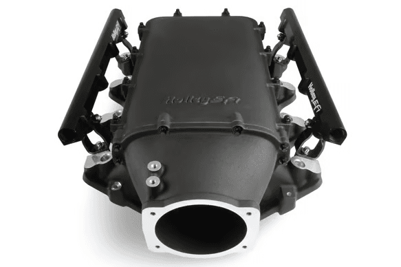 Holley Ultra Lo-Ram LS1/LS2/LS6 Intake Manifold w/ High Flow Fuel Rails - Black thumbnail 2