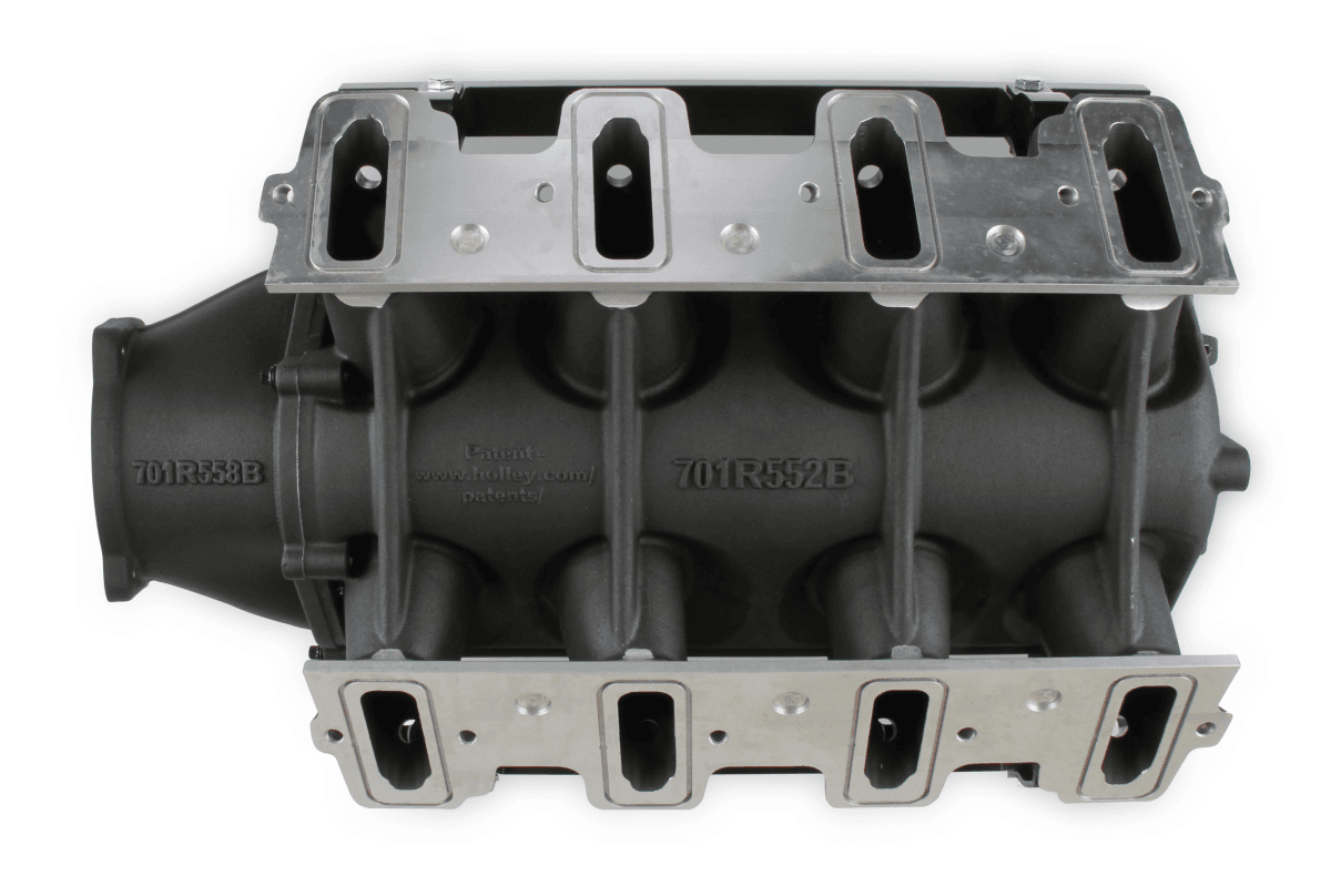 Holley Ultra Lo-Ram LS1/LS2/LS6 Intake Manifold w/ High Flow Fuel Rails - Black thumbnail 4