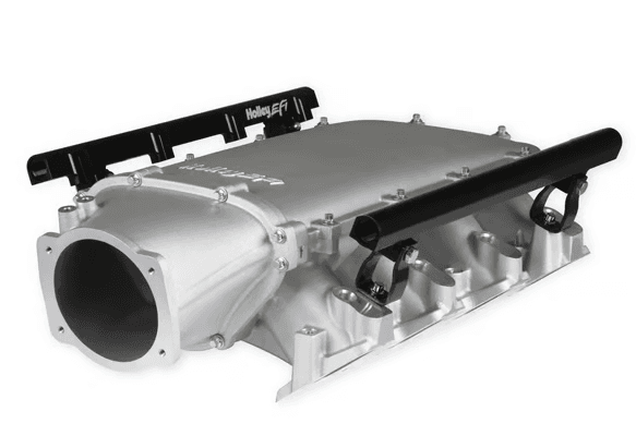 Holley Ultra Lo-Ram LS3 Intake Manifold w/ High Flow Fuel Rails - Natural thumbnail 2