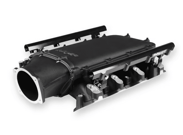Holley Ultra Lo-Ram LS3/L92 Intake Manifold w/ High Flow Fuel Rails - Black thumbnail 2