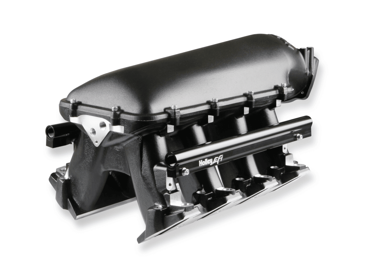 Holley Hi-Ram LS1/LS2/LS6 105MM Intake Manifold w/ High Flow Fuel Rails - Black thumbnail 2