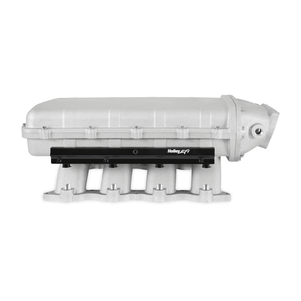 Holley Ultra Lo-Ram Coyote/Voodoo/Predator Intake Manifold w/ High Flow Fuel Rails - Natural (Oval Inlet) thumbnail 6