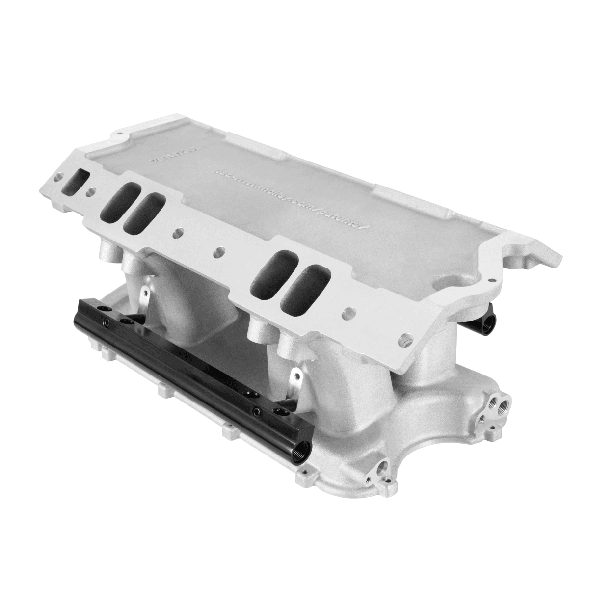 Holley Hi-Ram SBC 105MM Intake Manifold w/ High Flow Fuel Rails - Satin thumbnail 4