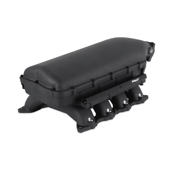 Holley Hi-Ram Coyote/Voodoo/Predator Intake Manifold w/ High Flow Fuel Rails - Black (For 07-14 GT500 Oval Style Throttle Body) thumbnail 2