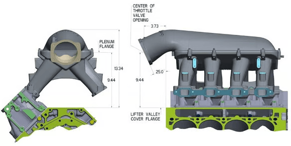 Holley Hi-Ram LT1 105MM Intake Manifold - Satin (Direct Injection Only) thumbnail 2
